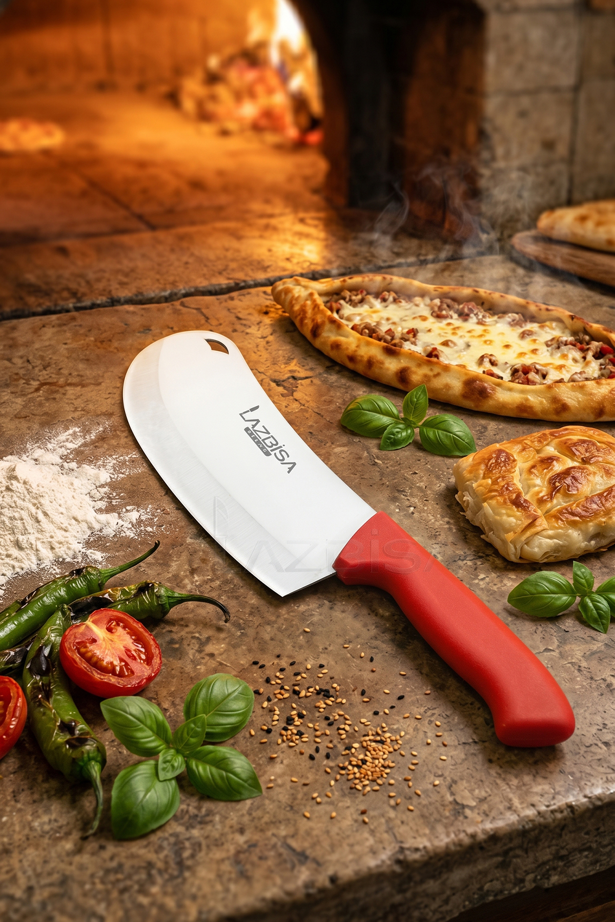 Silver Series Kitchen Knife Set Pita Dumpling Pizza Salad Knife Daily Use (MFT-8965)