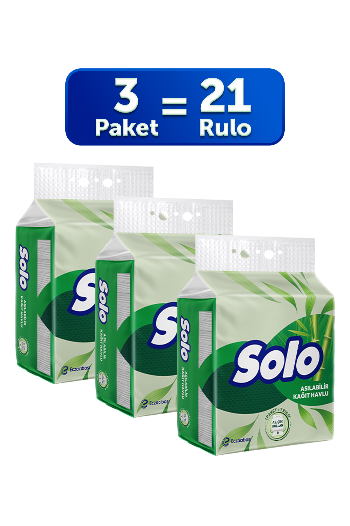 Solo Asılabilir Kağıt Havlu 1=7 3'lü