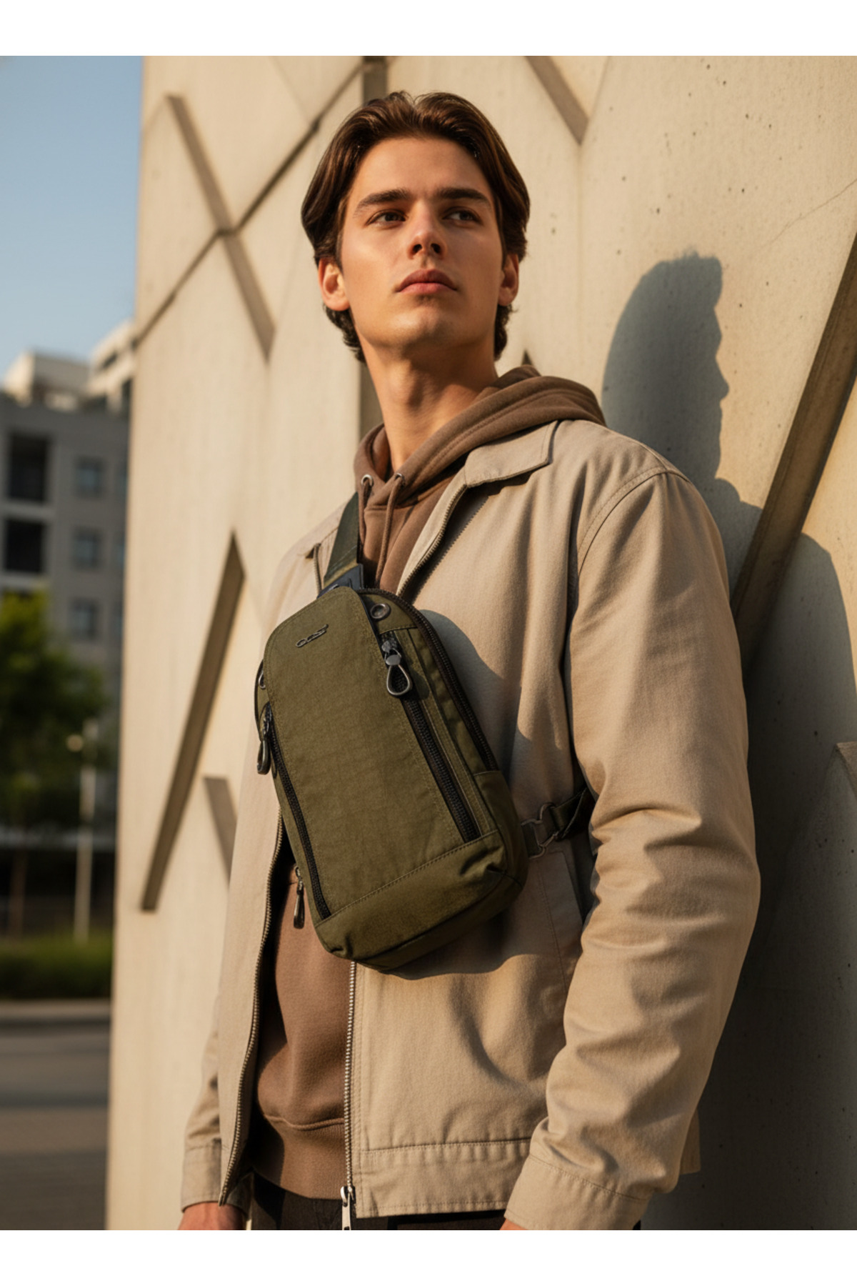 ÇÇS 31104 Body Bag Çapraz Çanta Yeşil