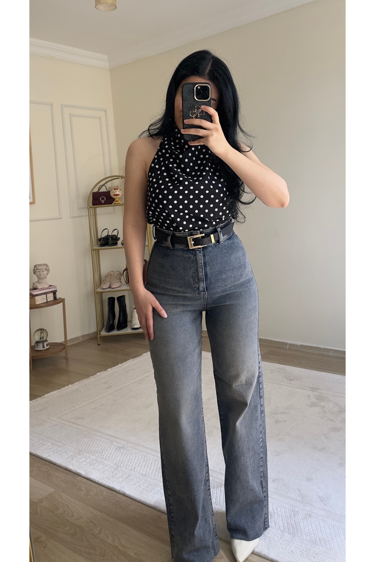 YELZEY BUTİK  Premıum Likralı Yüksek Bel Jean - Görsel 5