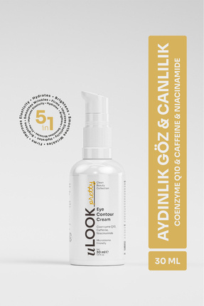 uLOOK Göz Çevresi Kremi 30 ml – Q10, Kafein ve Niasinamid İçeren Morluk Karşı...