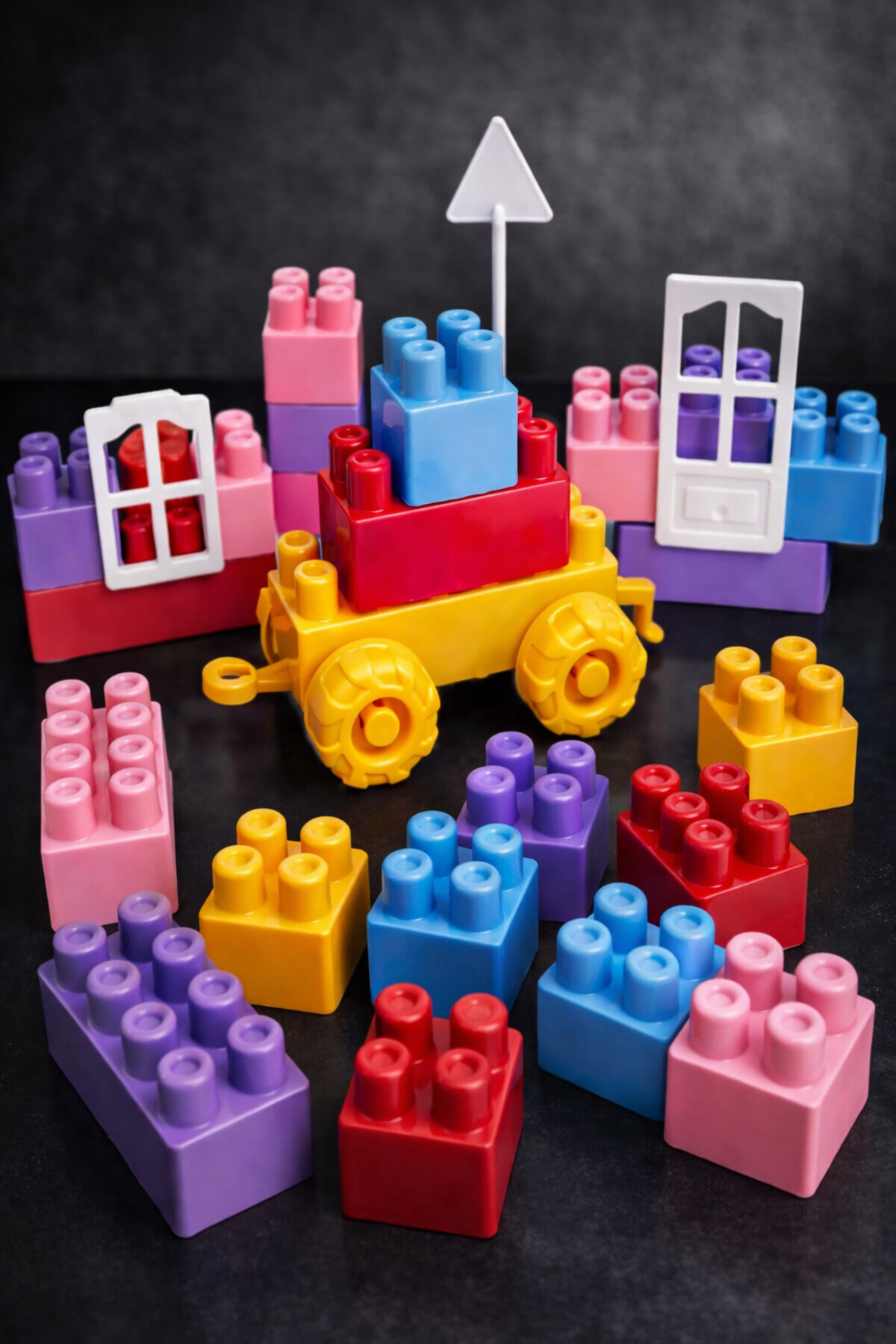 a v d a 34 Parça Pembe Bloklar Pastel Renk Eğitici Zeka Blokları a v d a 34 Parça Pembe Bloklar Pastel Renk Eğitici Zeka Blokları