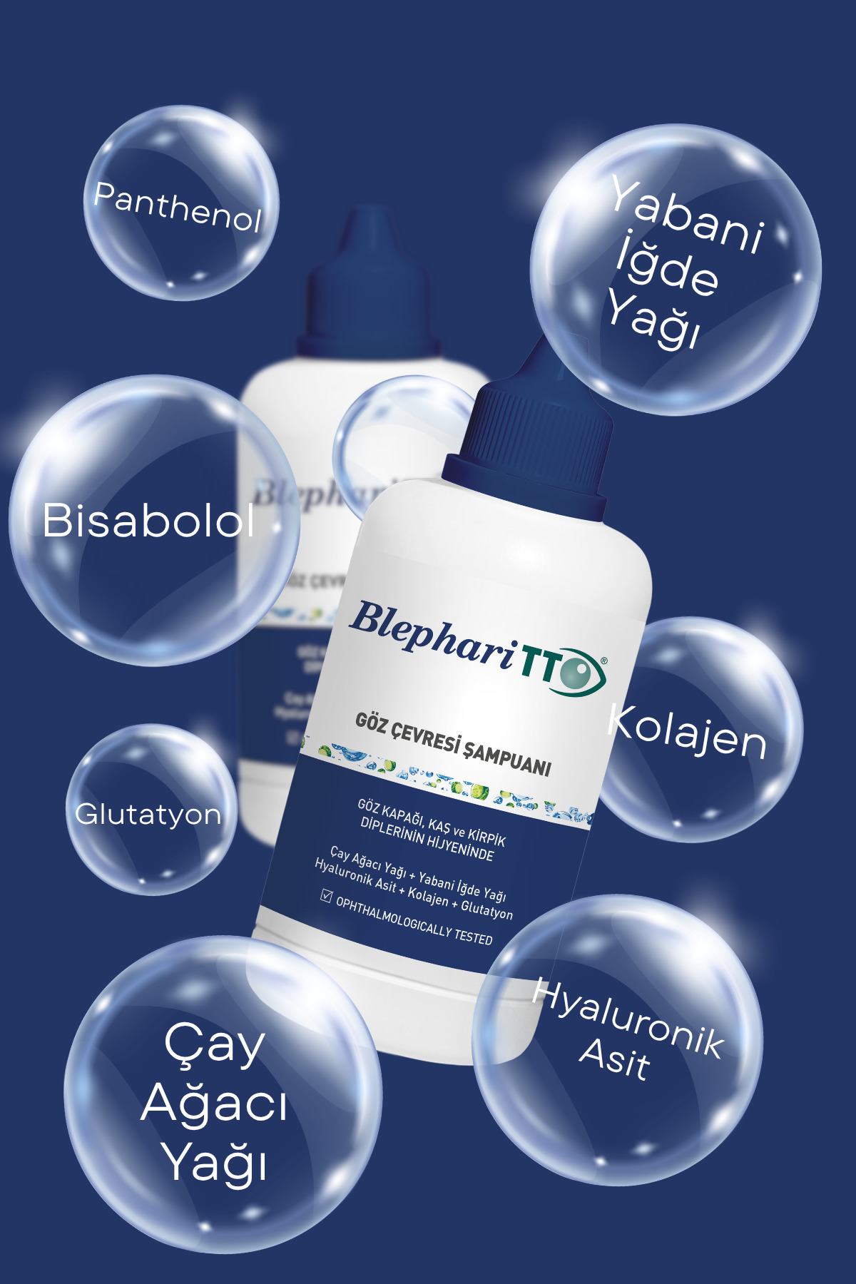 Göz Çevresi Şampuanı Nazik ve Nemlendirici 125 ml Kolajen ve Çay Ağacı Yağı — 8680145081755 — تصویر 3 از 6