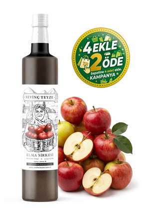 Sevinç Teyze Doğal Fermantasyon Elma Sirkesi, Apple Cider Vinegar 500ml