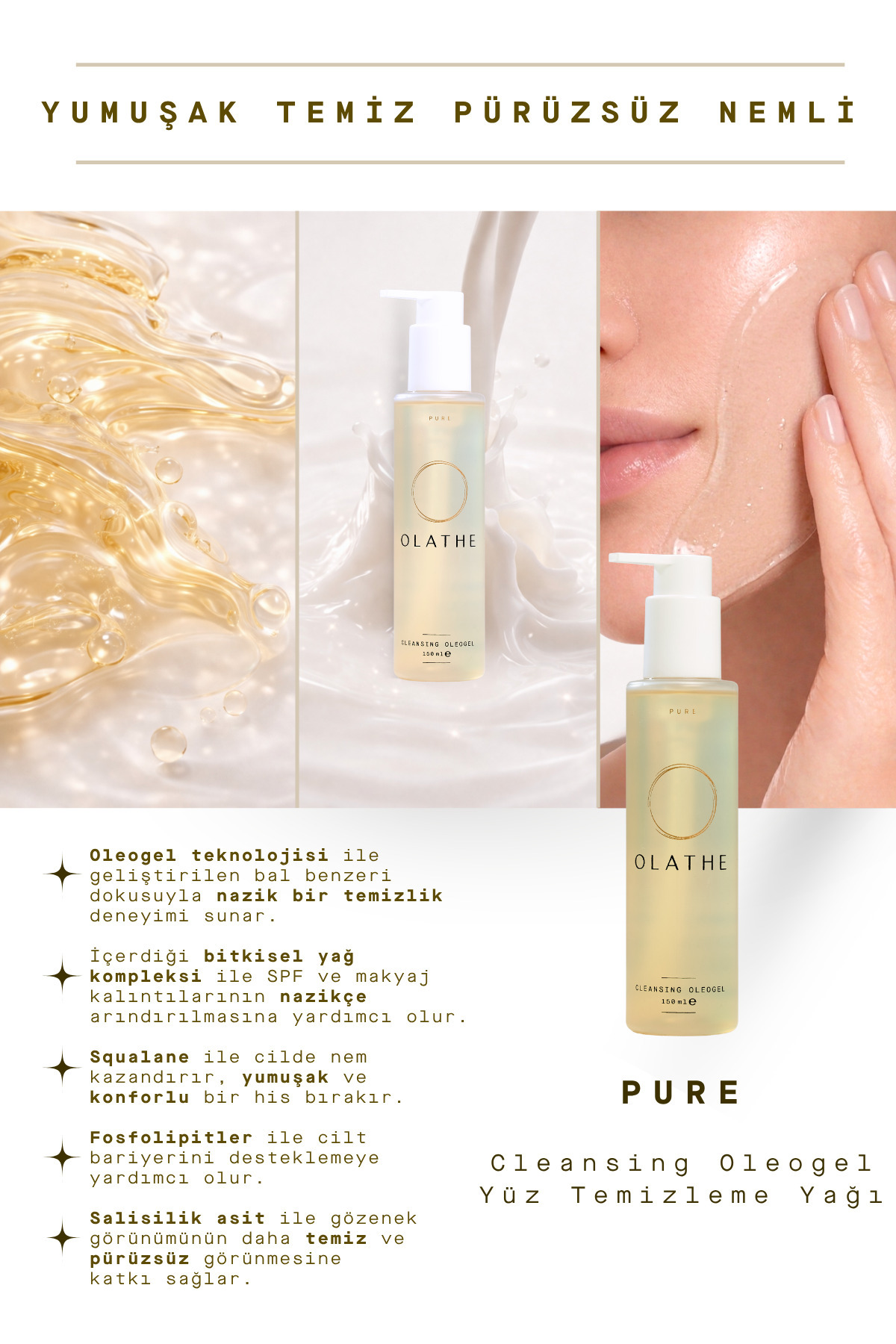 Pure Cleansıng Oleogel - Salisilik Asit İçeren Yüz Temizleme Yağı — Pure1 — تصویر 2 از 5