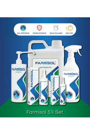 Farmisol Kişisel Kullanım Antiseptiği 5'li Set