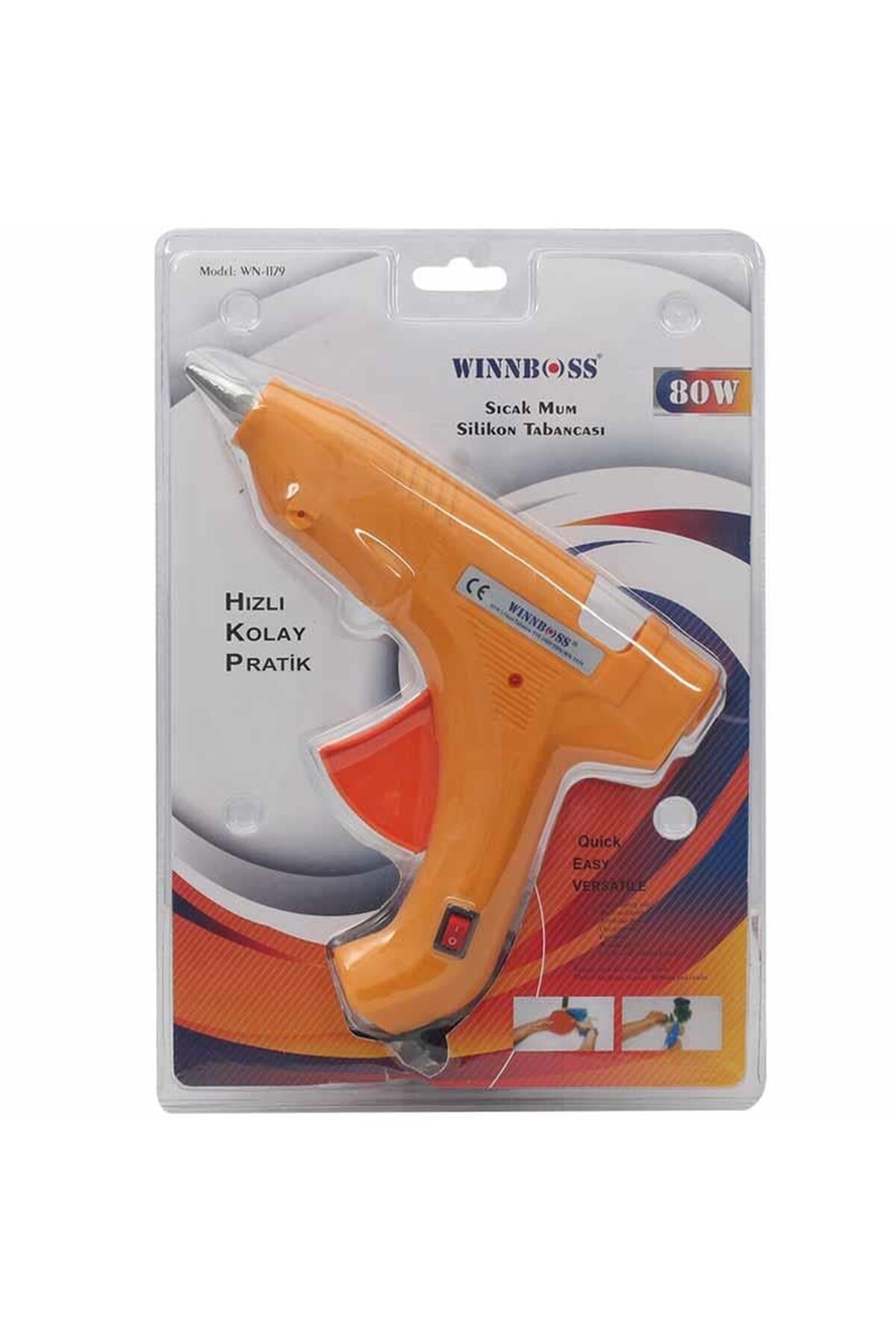 Powermaster Winnboss WN-1179 Anahtarlı 80 Watt Silikon Tabancası