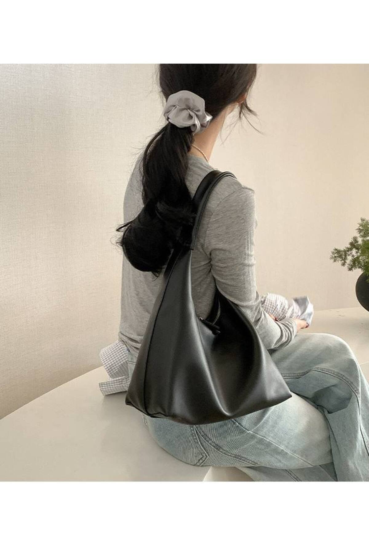 Black BARLEY Women's Retro-Style Handbag and Shoulder Bag görünüm 5