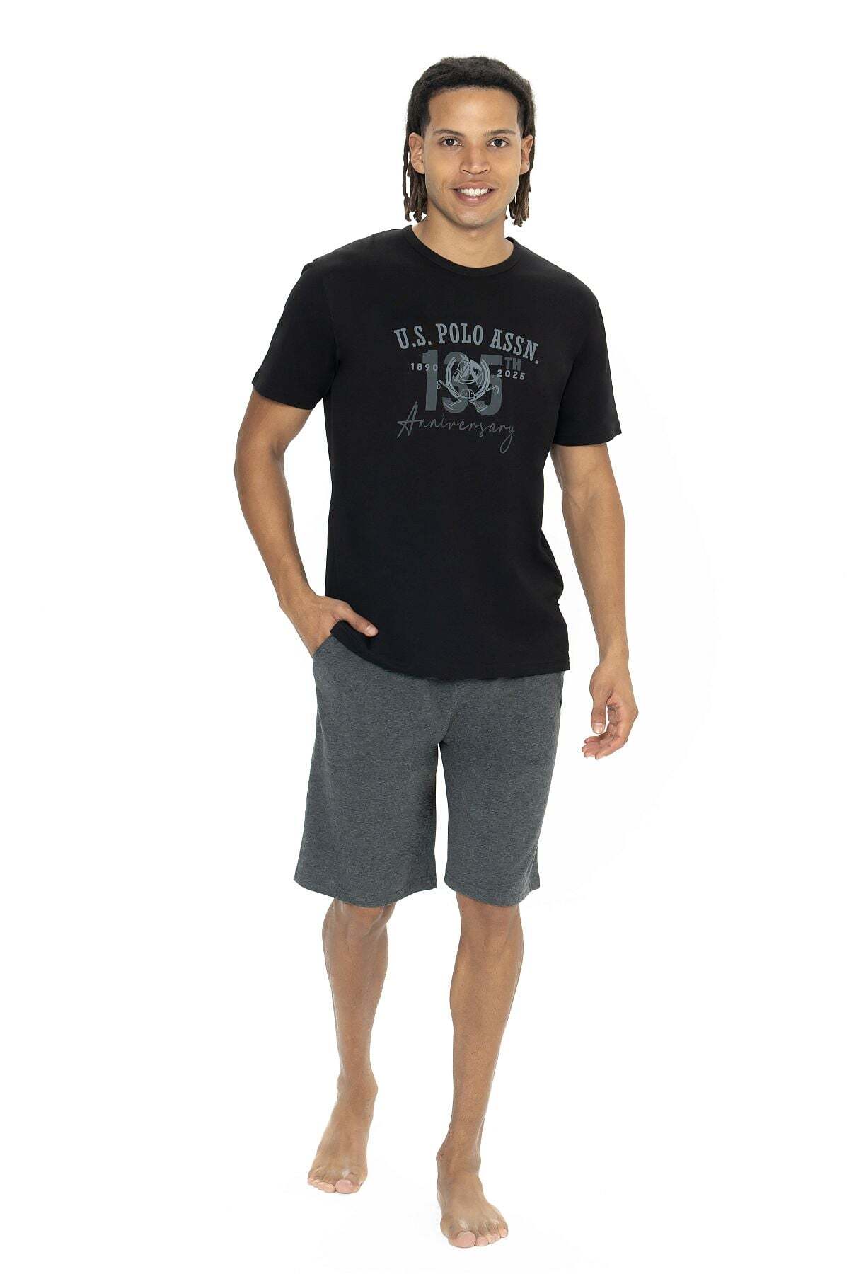 ست پیژامه و لباس خواب مردانه یقه گرد | یو اس پولو U.S. Polo Assn. TYC3D280956E9964595DB4707 TR - تصویر 3
