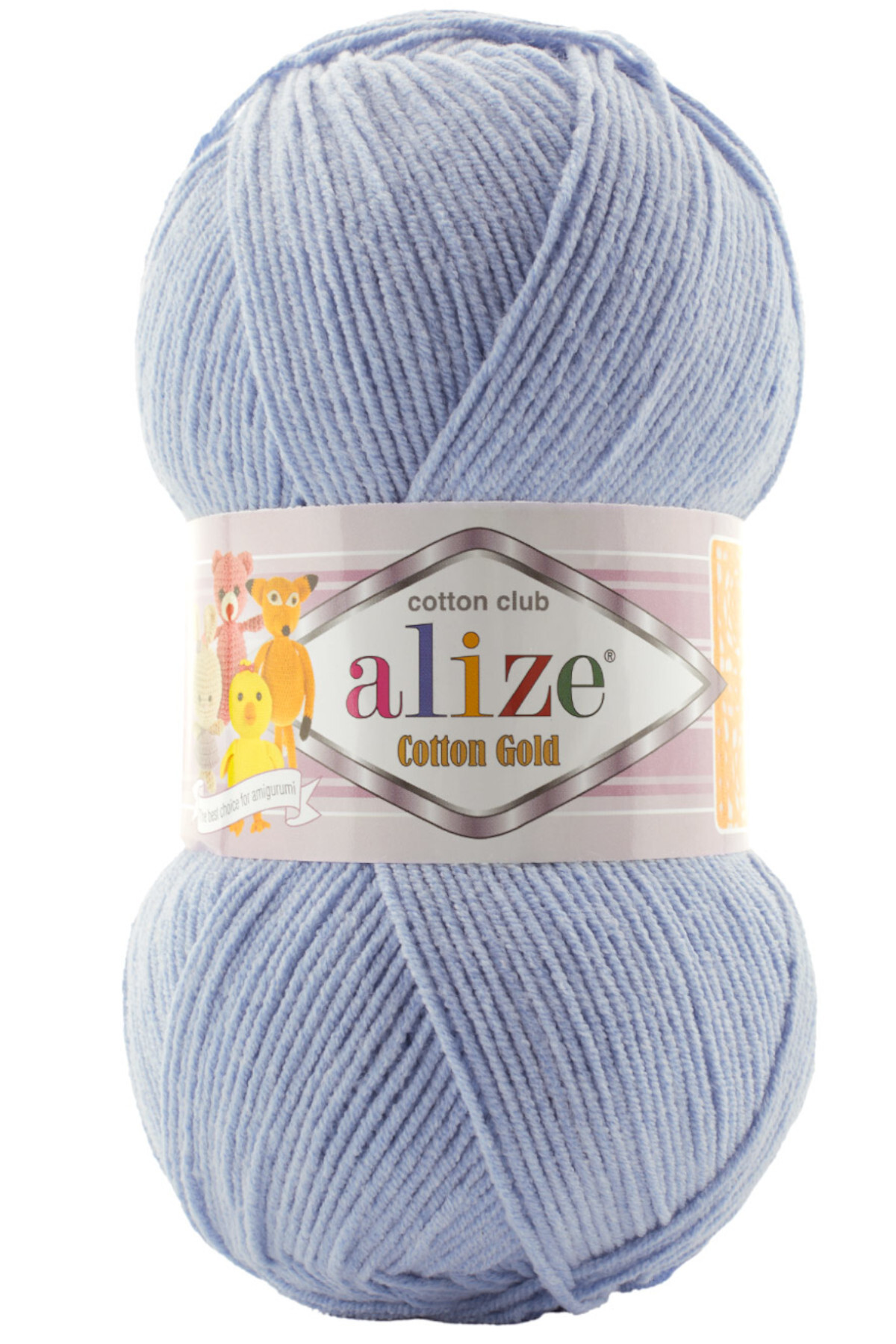 Cotton Gold Cotton Hand Knitting Yarn 481 Blue 100 grams 330 meters