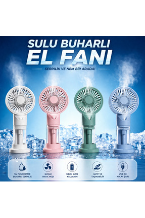 FREED TOOLS Mini Vantilatör Fan El Pervanesi Su Buharlı Küçük Mini Vantilatör