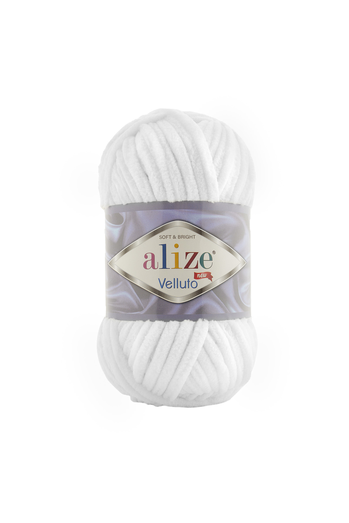 Velluto New-055 White- (100% Micropolyester 100 g - 68 m)