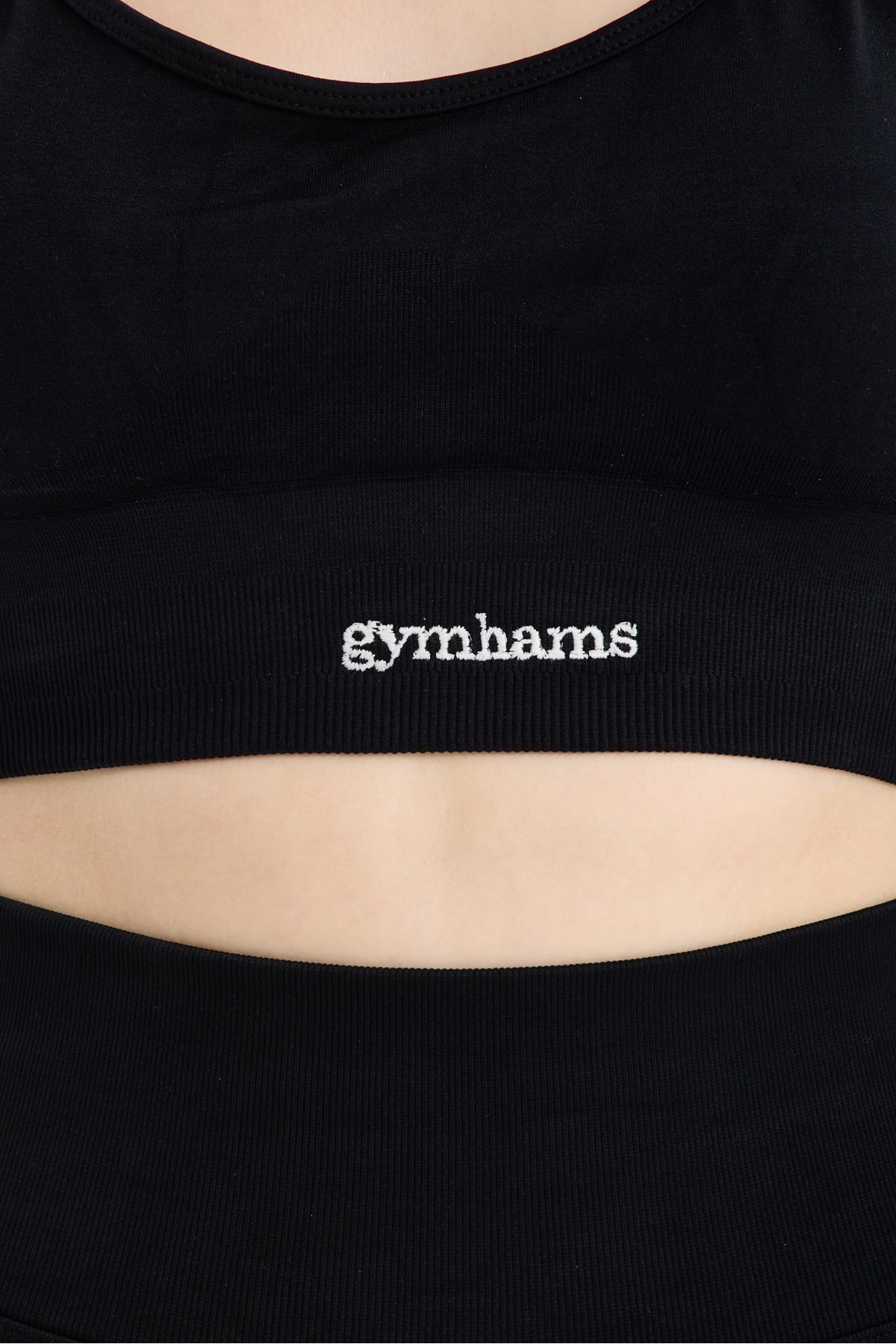 gymhams Drop Halter Yaka Seamless Spor Sütyeni - Esnek Soft Yoga/Pilates/Fitness Üstü görsel 7
