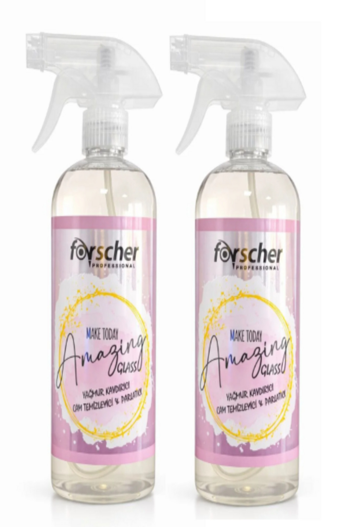 Forscher Cam Temizleyici & Parlatıcı & Yağmur ve Çamur Kaydırıcı 475 ml x 2 Adet