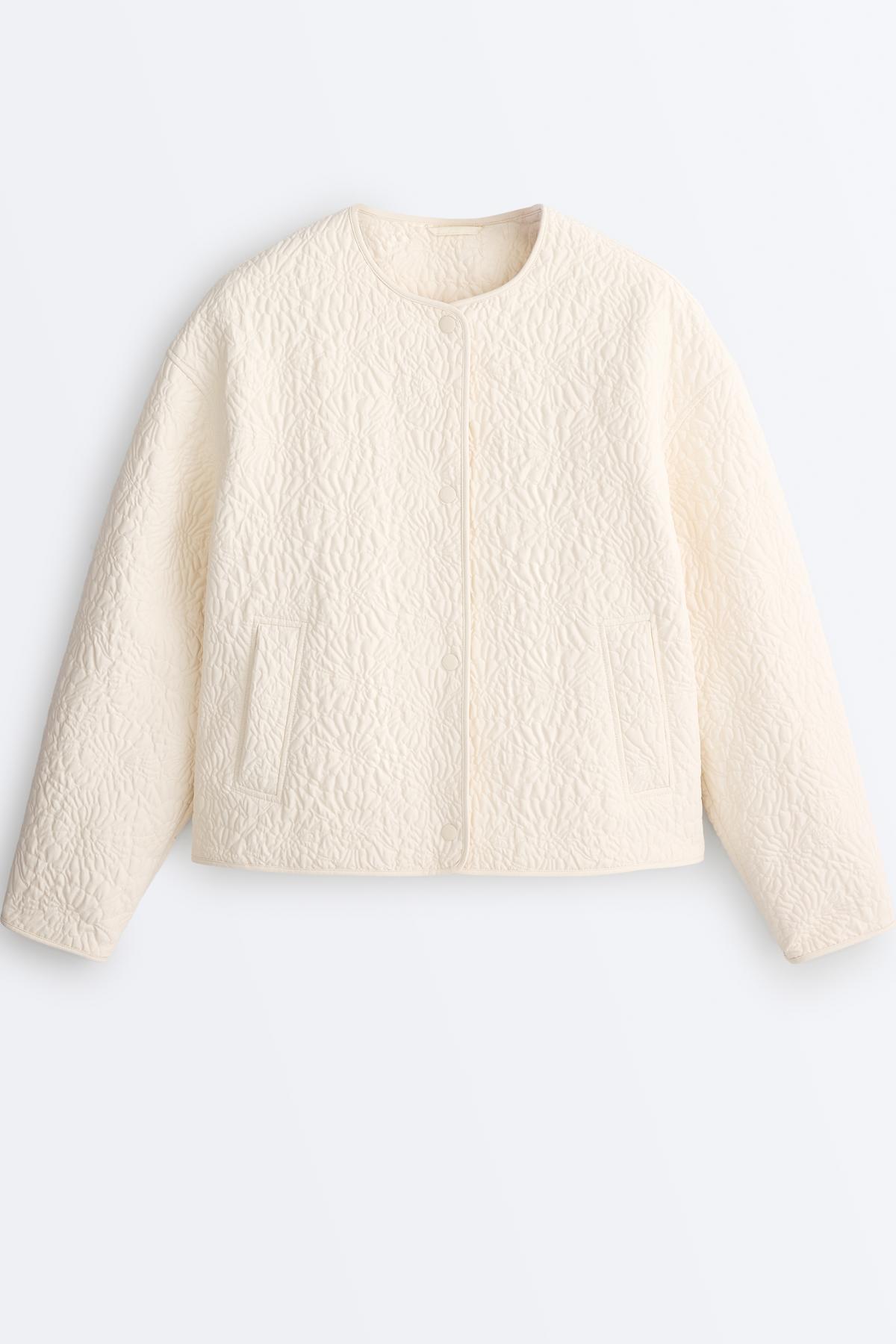 Oysho  FELLEX® AEROGEL dolgulu çiçekli ceket - Görsel 7