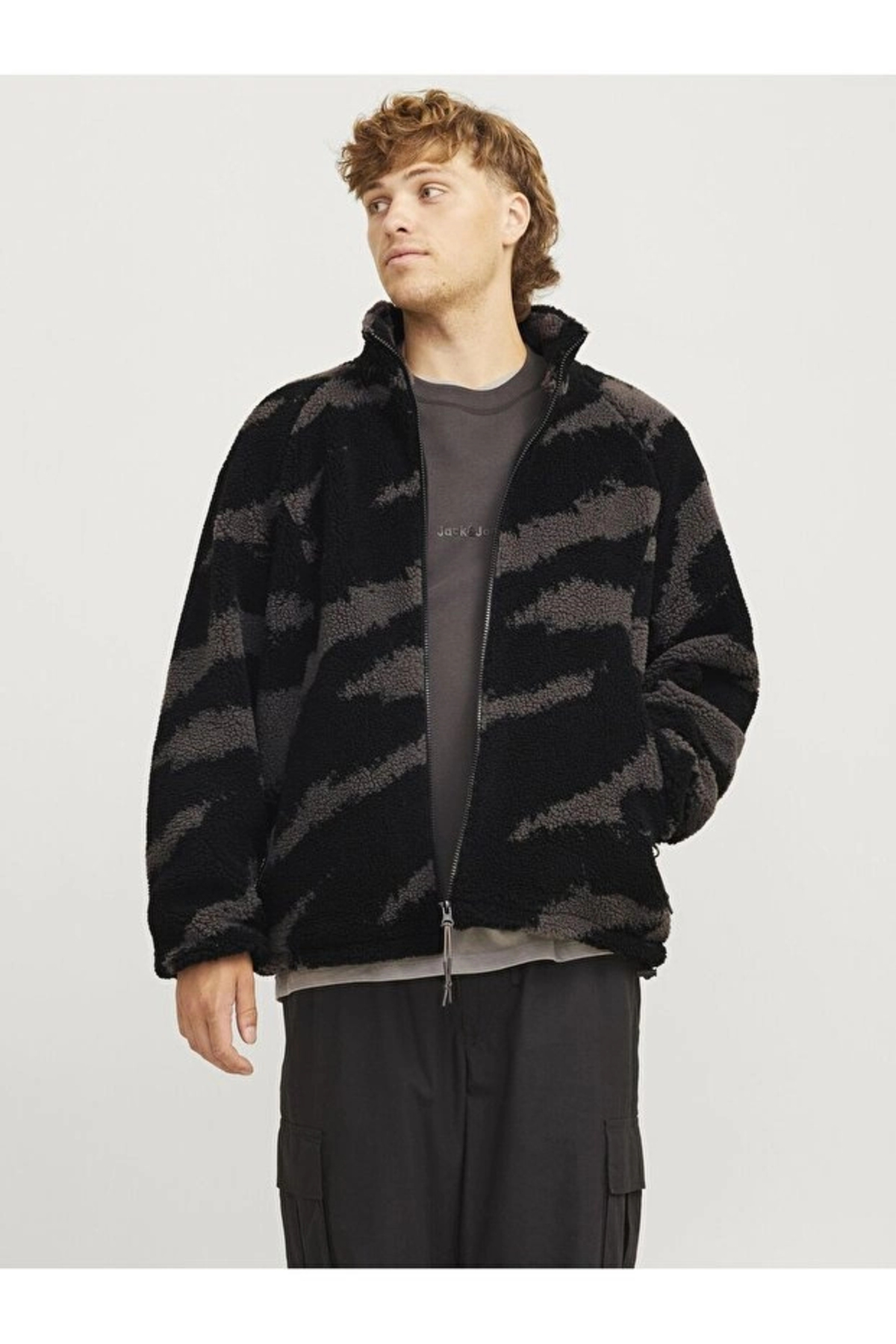 ژاکت پشمی طرح دار جک اند جونز کاپشن Jack & Jones