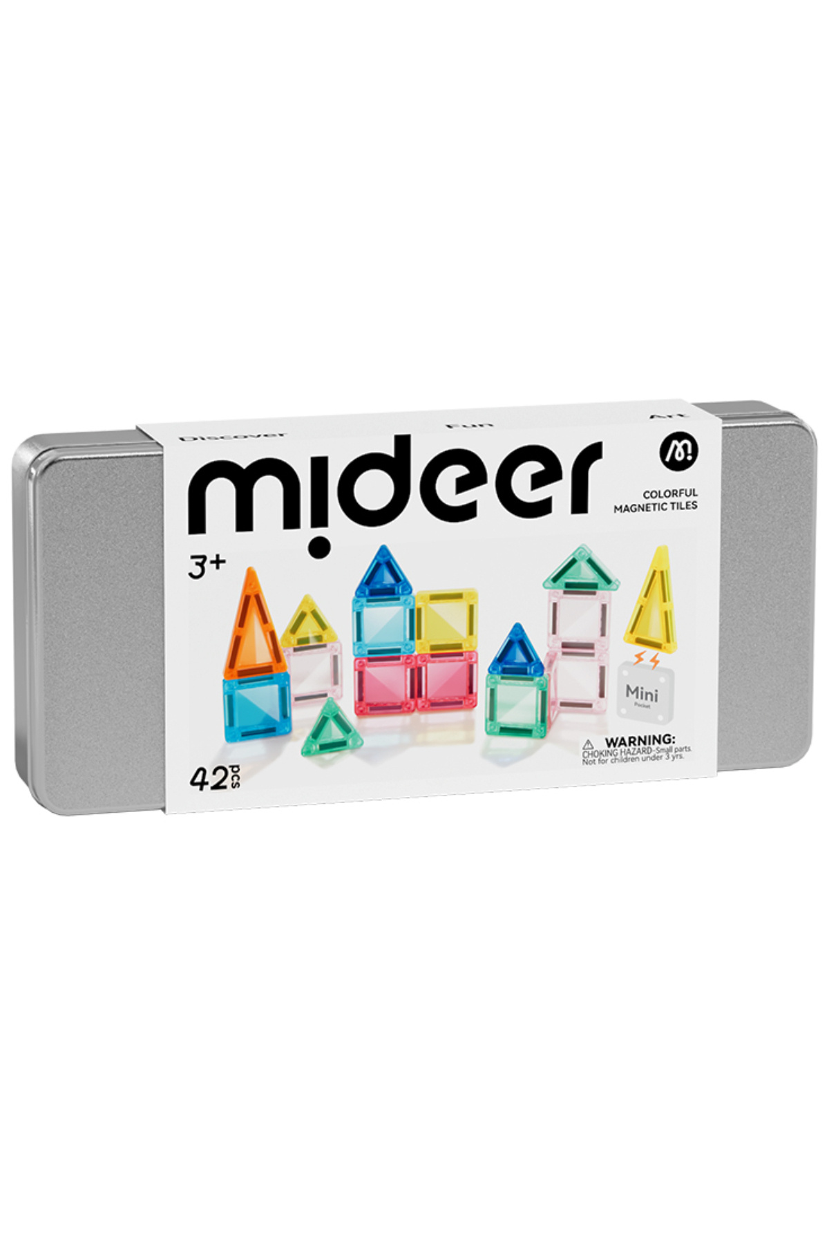 Mideer Комплект мини магнитни блокчета, 42 части, преносима конструкторна игр...