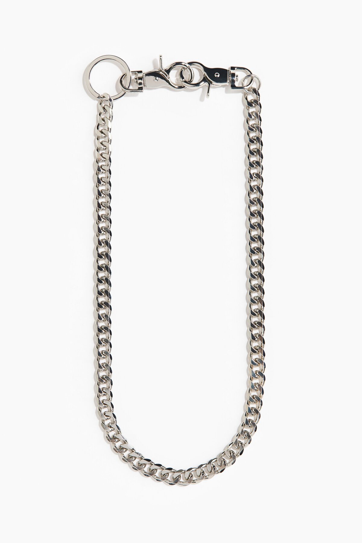 جاکلیدی زنجیری فلزی اچ اند ام دستبند استیل H&M