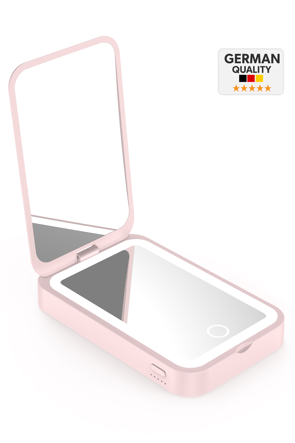 Led Makeup Mirror Powerbank 3000mAh Portable Charger for iPhone Samsung Xiaomi