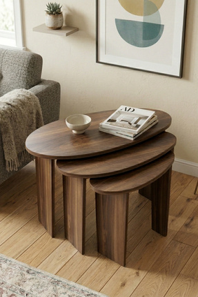 Skandi homeworks Egg 3'lü Zigon Sehpa