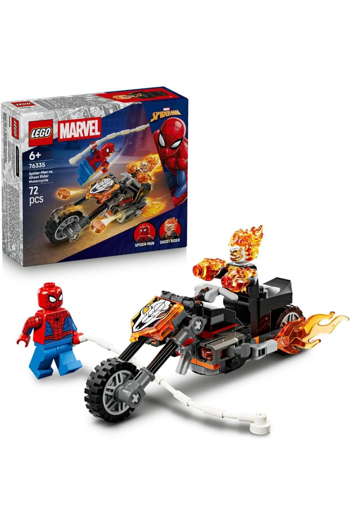 LEGO Super Heroes Marvel Spider-Man Vs. Ghost Rider Motorcycle