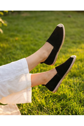 futsi shoes Süet Dokulu Hakiki Deri Espadril