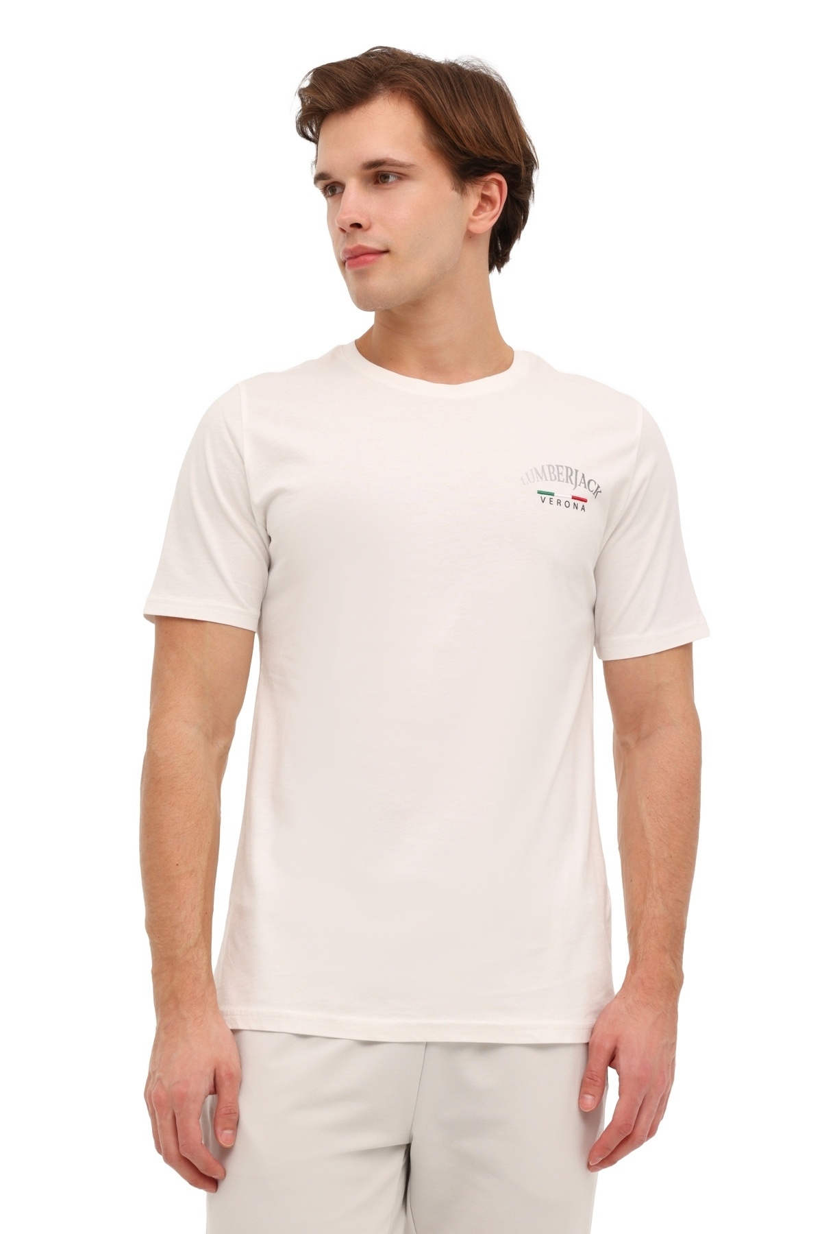 Lumberjack ML EZIO 11ITL1088 6FX Erkek T-shirt A102054867 BEYAZ