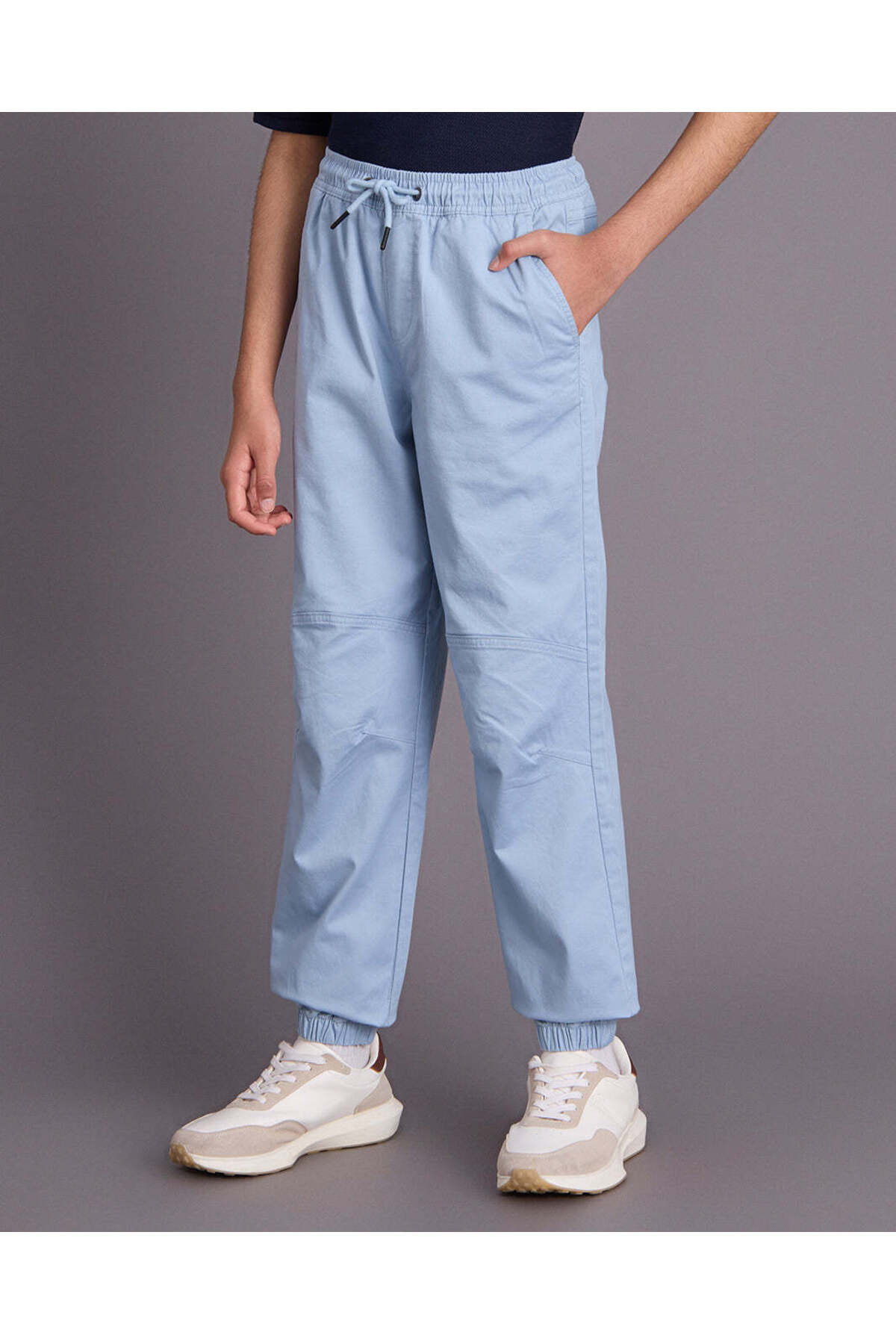 REDTAG Senior Boys Blue Joggers