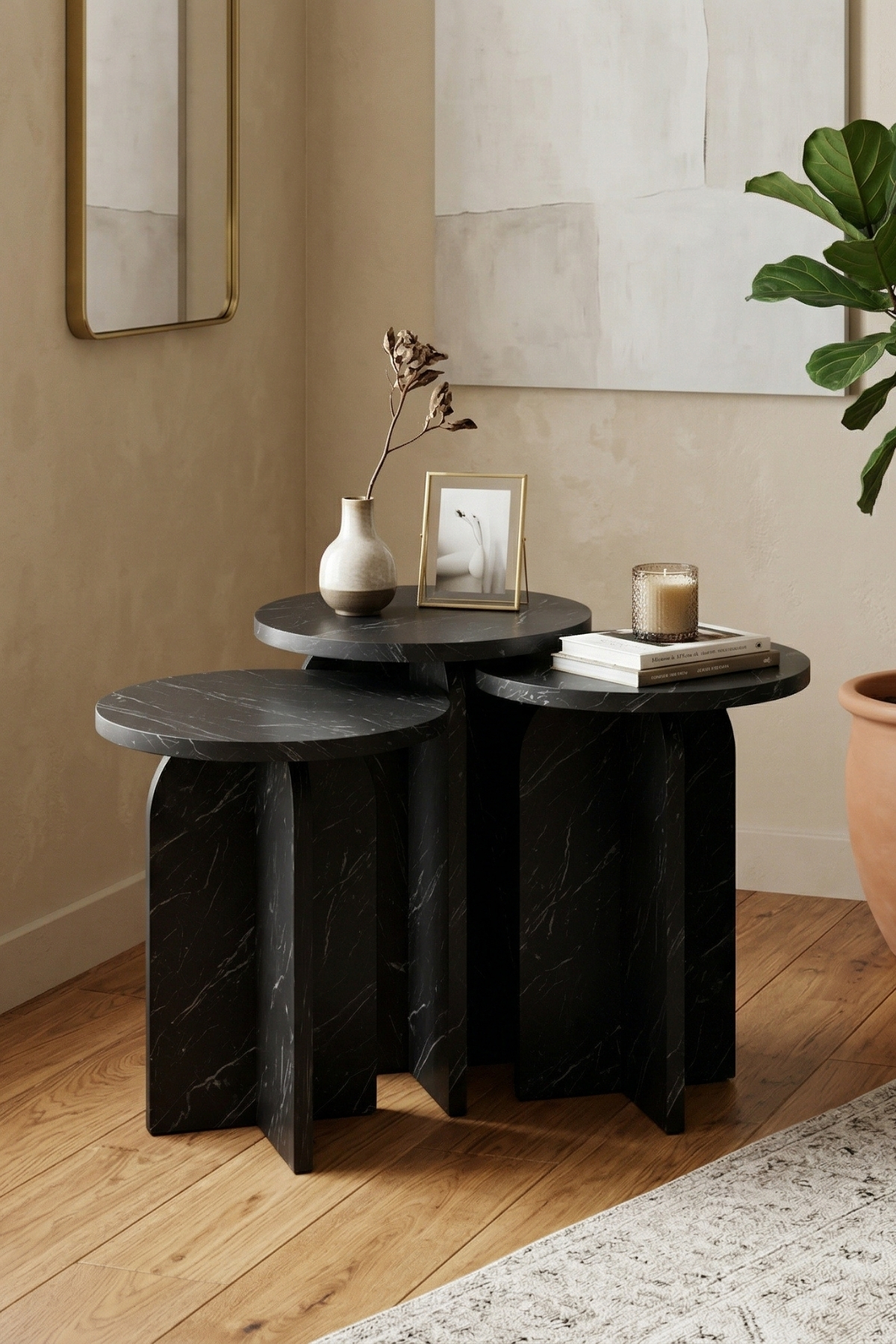 Nala 3-Piece Zigon Coffee Table