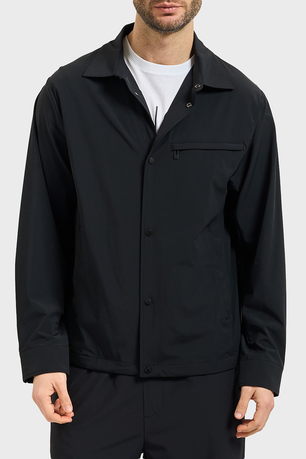 کاپشن مردانه یقه کلاسیک دکمه‌دار مدل Relaxed Fit XM002818 AF22572 UC001 آرمانی اکسچنج کت Armani Exchange
