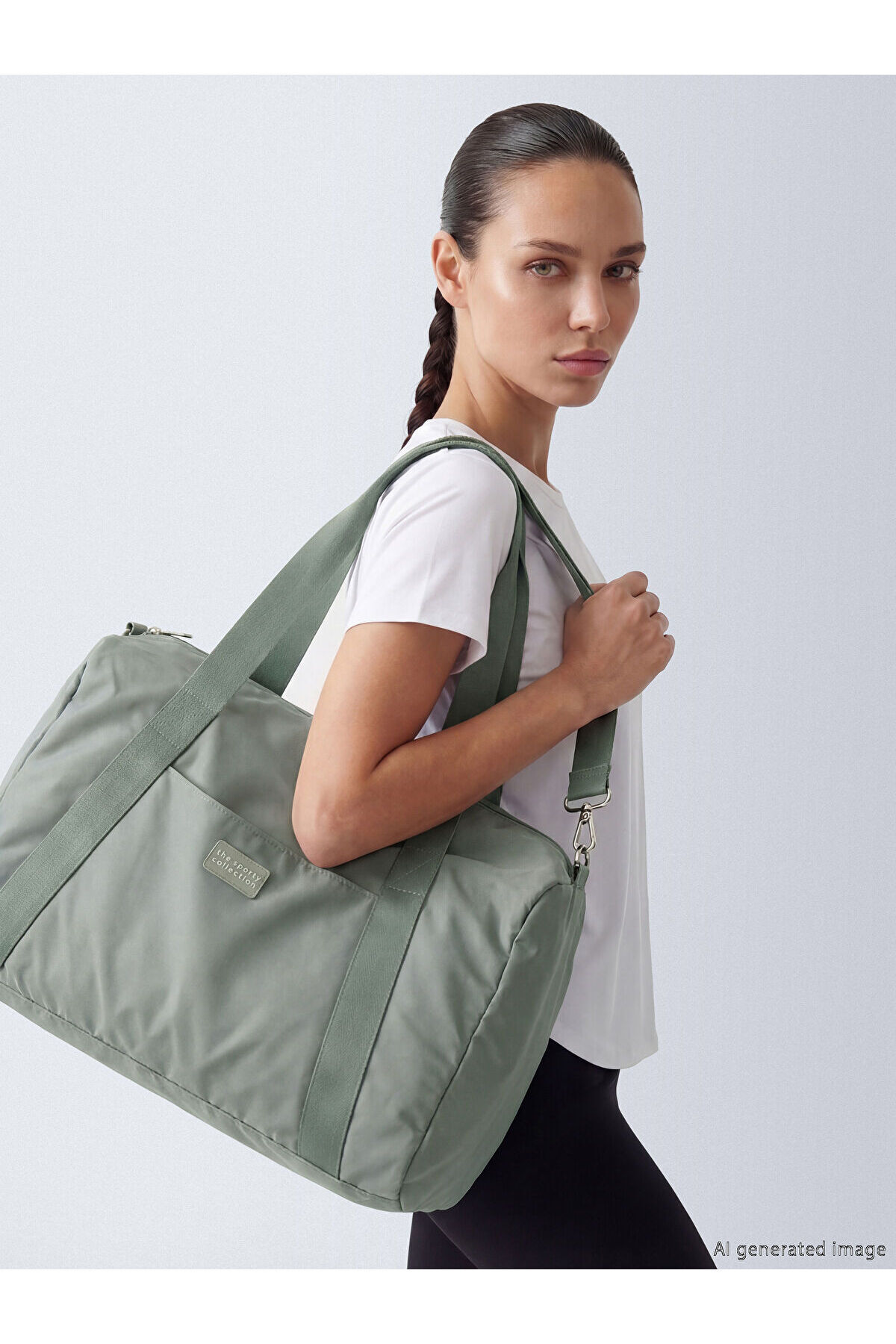 LC Waikiki NEVAVM Farkıyla LCW ACCESSORIES Haki Kadın Spor Çanta