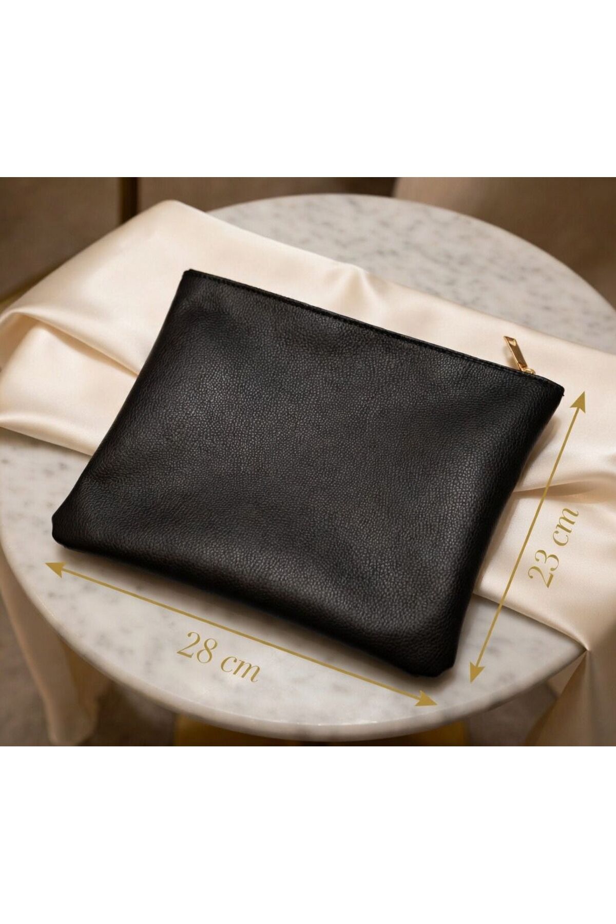 VELORİA BAG & SCARF Çok amaçlı premium portföy, makyaj ve abiye çanta ELCİK HEDİYELİ ! görsel 2