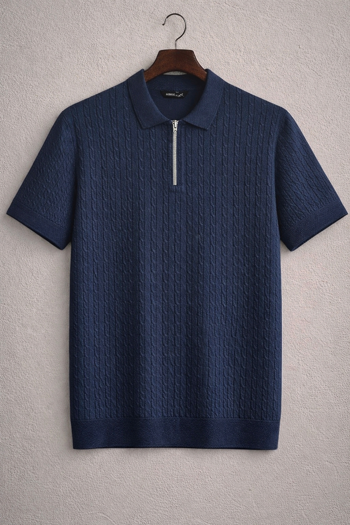 Rare 00s Archive Wool × Silk Switch Top Vance Polo Collar Zippered Knitted Old Money Knitted First Quality