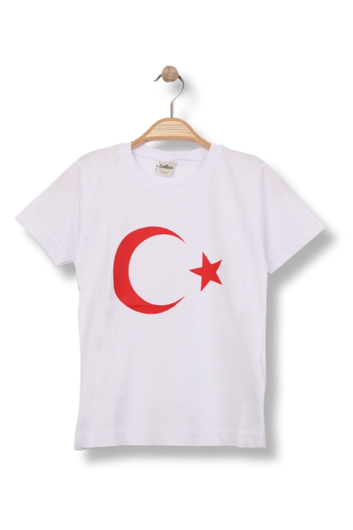 KIRMIZI AY YILDIZ TİŞORT - Kırmızı