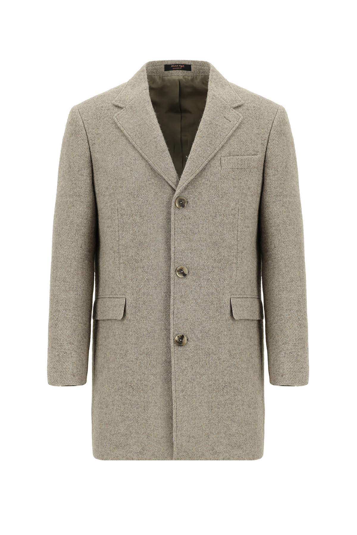 Abdullah Kiğılı Slim Fit Dar Kesim Yün Palto