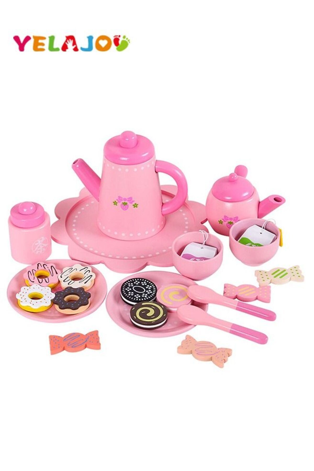 Arabest Tea Party Pretend Play Set, Princess Kitchen Accessories for Kids Ages 3-13