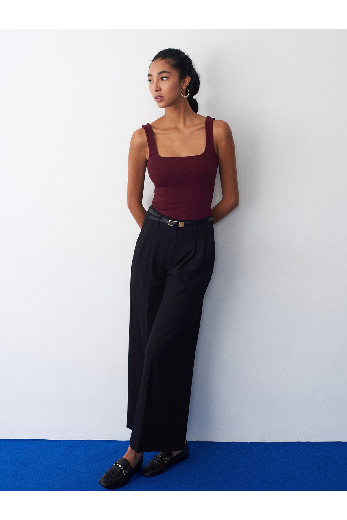 Dilvin  21057 Askılı Atlet-Bordo - Görsel 4