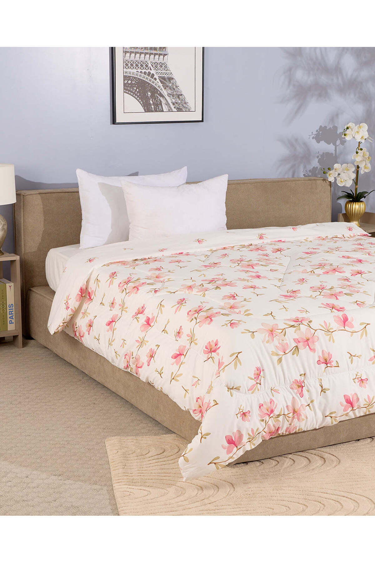 REDTAG Pink Floral Print Comforter (Twin Size)