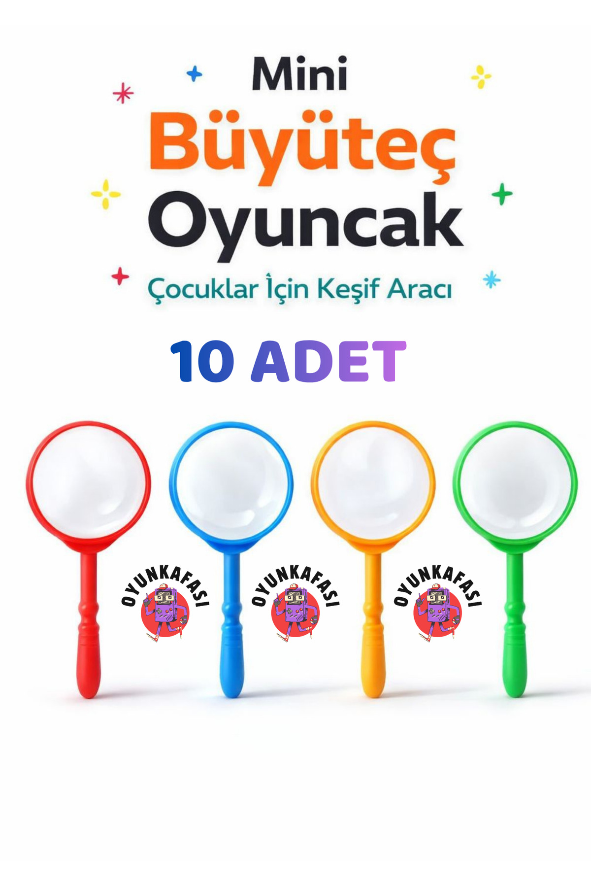 Kids Magnifier Toy 10 Pieces Mini Discovery Educational Toys