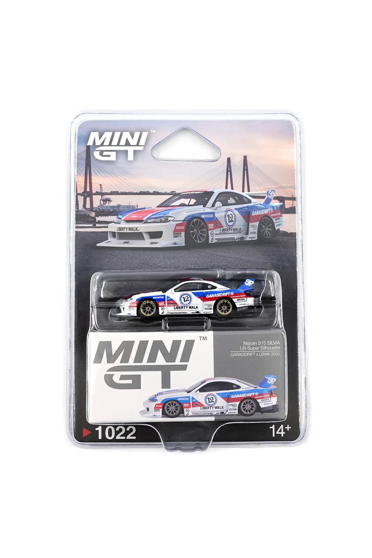 HOT WHEELS Mini GT 1/64 Nissan LB-Super Silhouette S15 Silvia