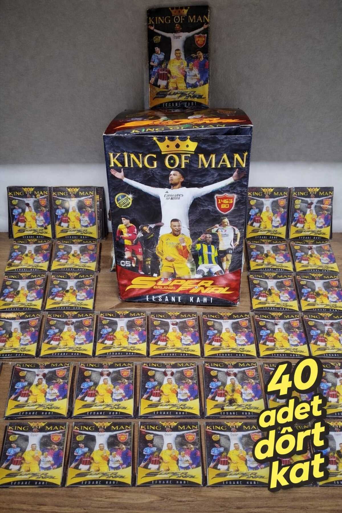 NURDAY kıng of man kartları_süper final_futbolcu kartları 40 adet