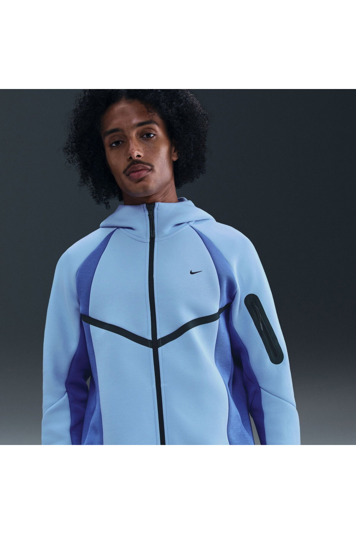 NIKETech Fleece セットアップ ライトブルー S macra Nike Tech Fleece Pro Windrunner FZ Jacket Erkek Mavi Sweatshirt