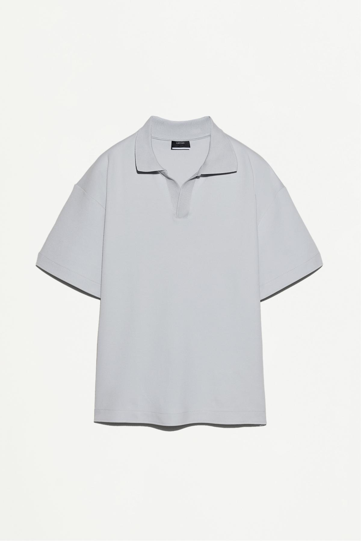 Interlock polo collar t-shirt