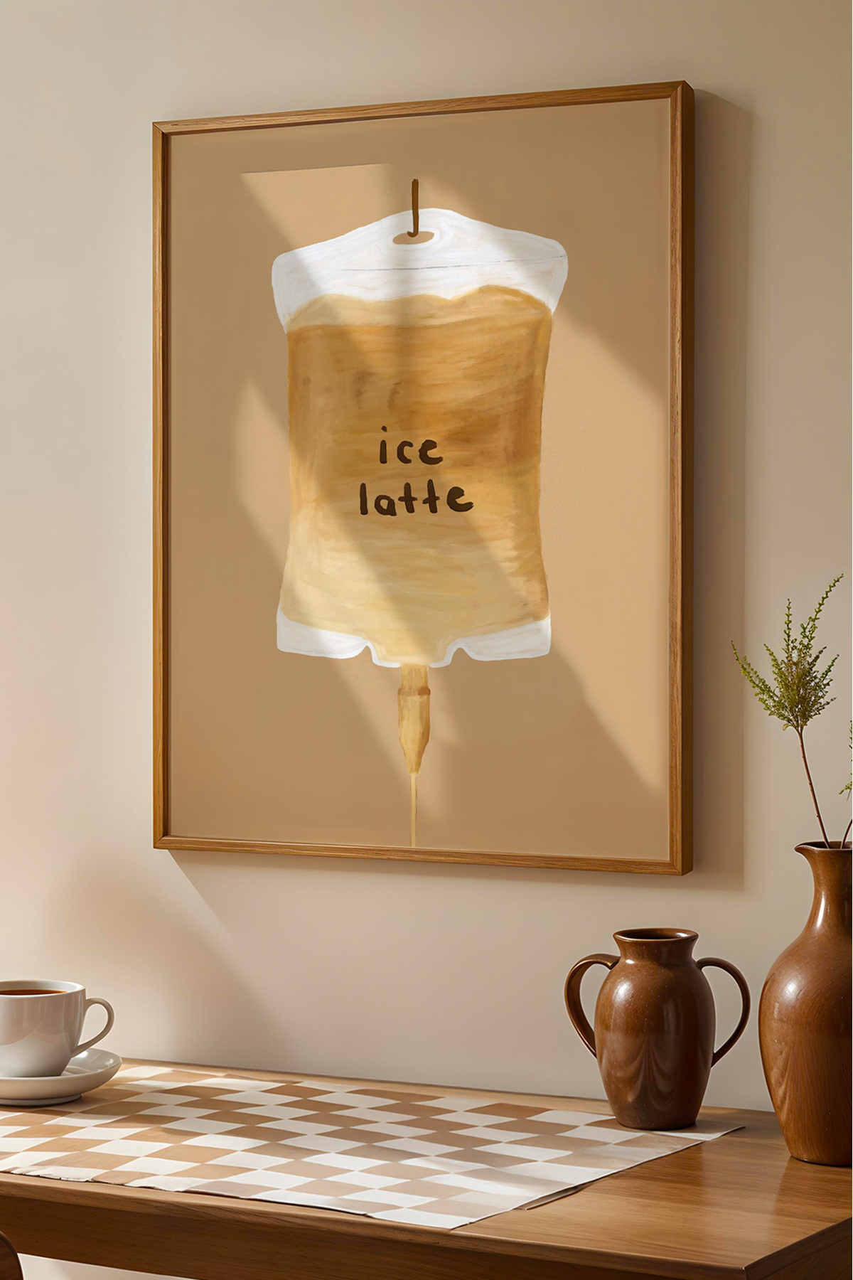 Kahve Tablo Seti 3’lü Mutfak ve Kafe Duvar Dekoru Coffee Poster Çerçevesiz