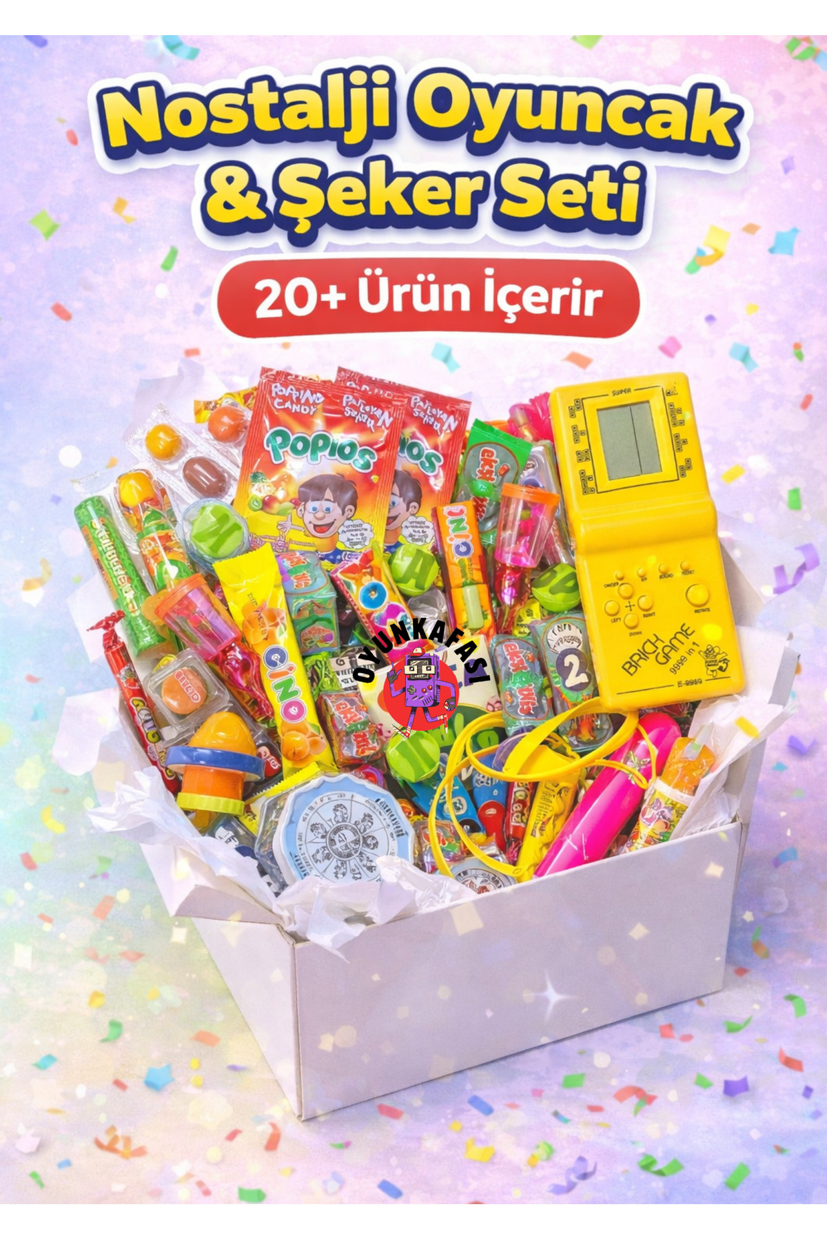 Nostalgia Toys and Nostalgia Flavors 20+ Pieces Fun Pack Tetris Toy Set