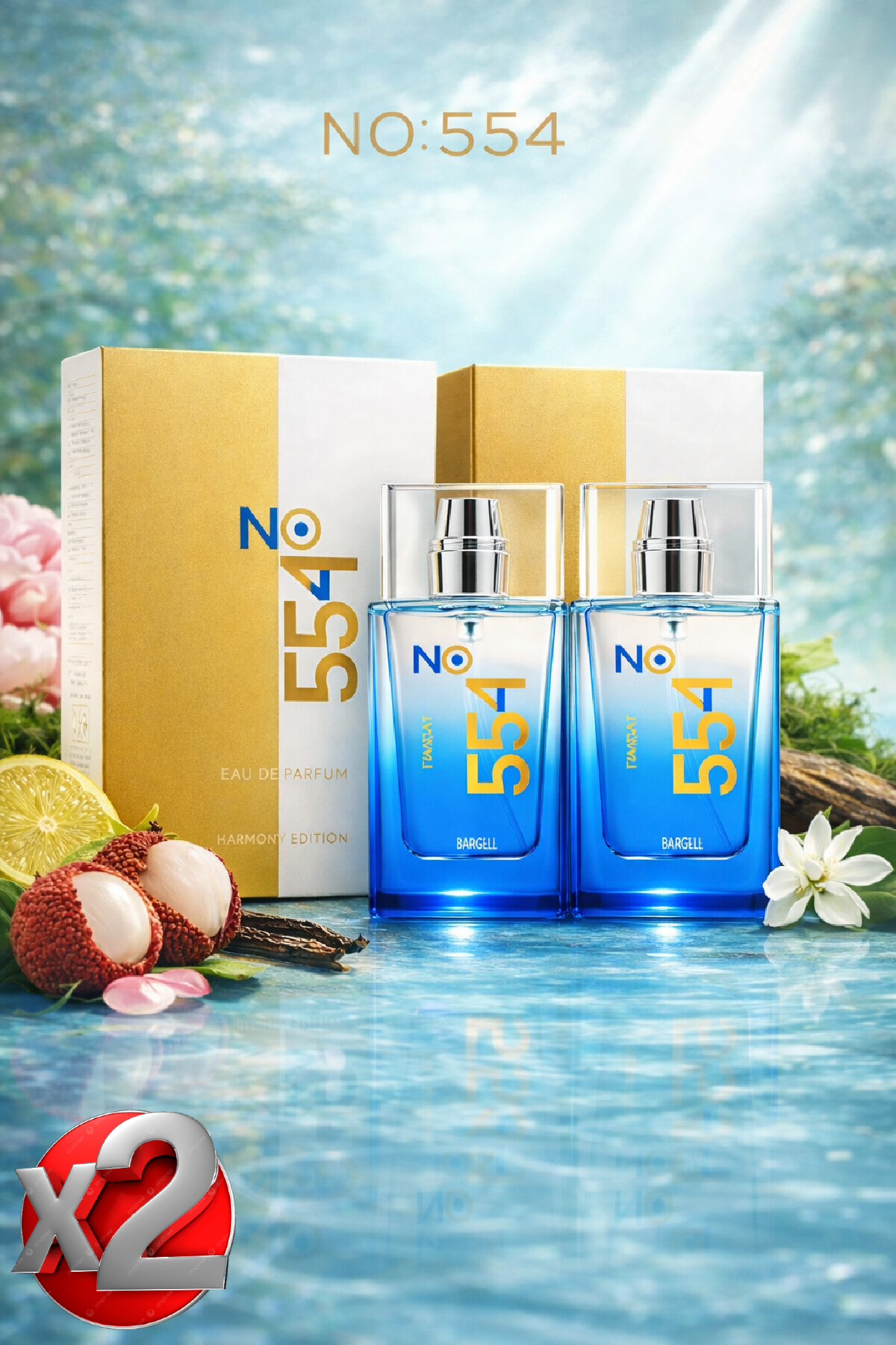 Bargello NO:554 Unisex Floral Parfüm 50 ml EDP-x2(2ADET) - Fiyatı