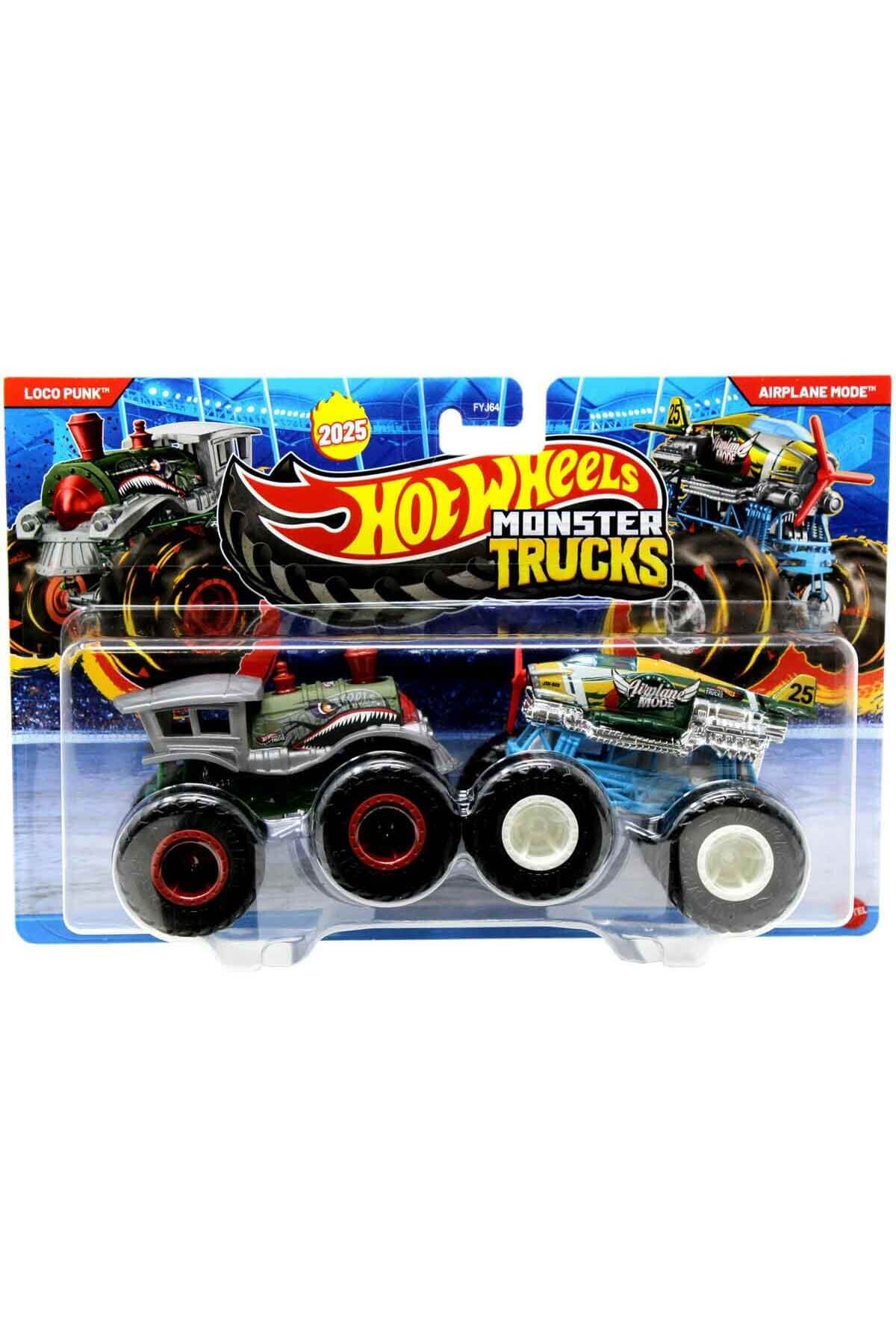 HOT WHEELS 1:64 Monster Trucks 2'li Paket FYJ64 - Jcc66 Loco Punk