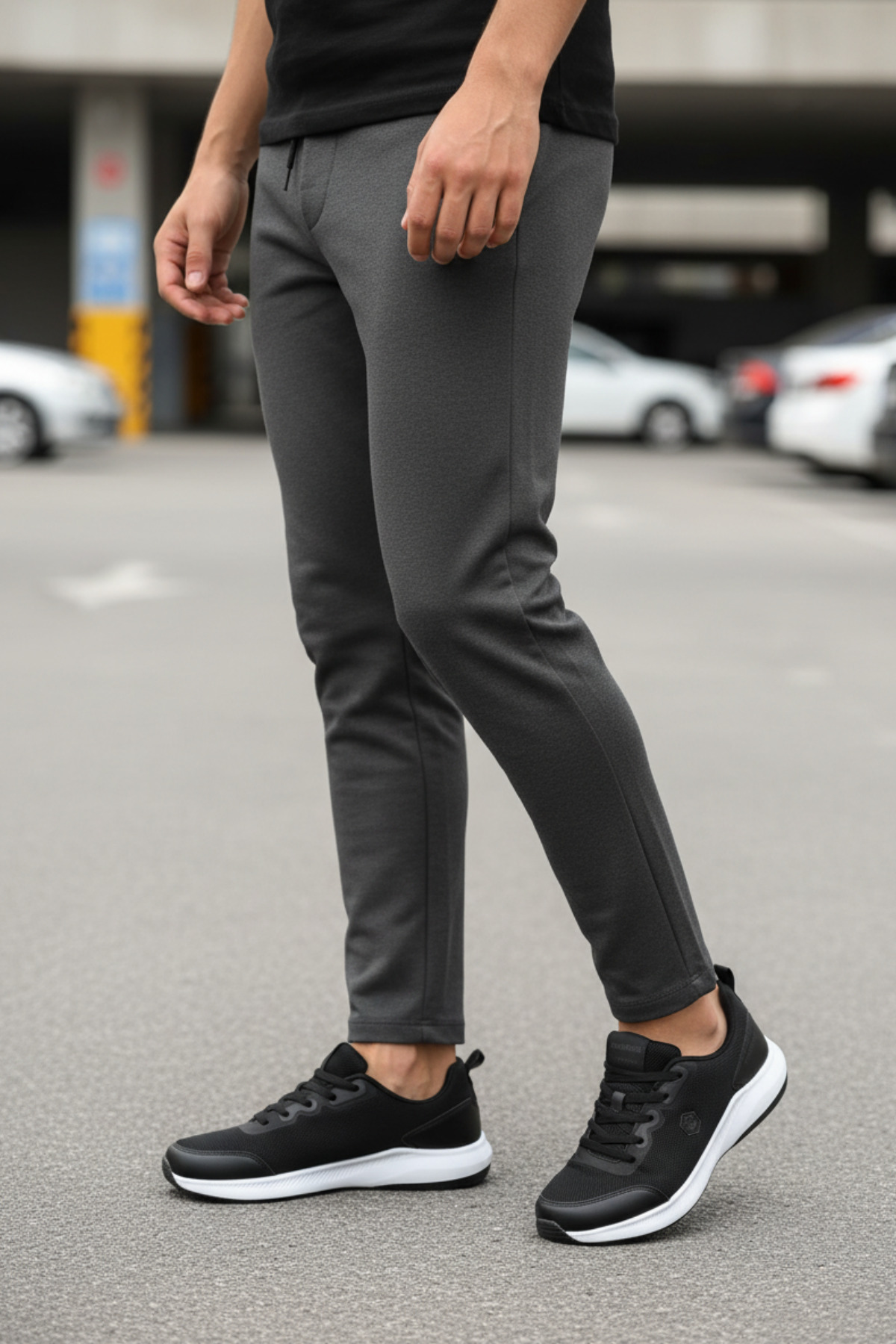 MR-9325Black Unisex Comfort Casual Sneaker Shoes