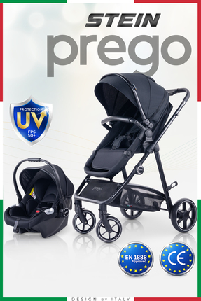 Prego Stein Çift Yönlü Portbebeli Travel Sistem Bebek Arabası UV Tenteli Range