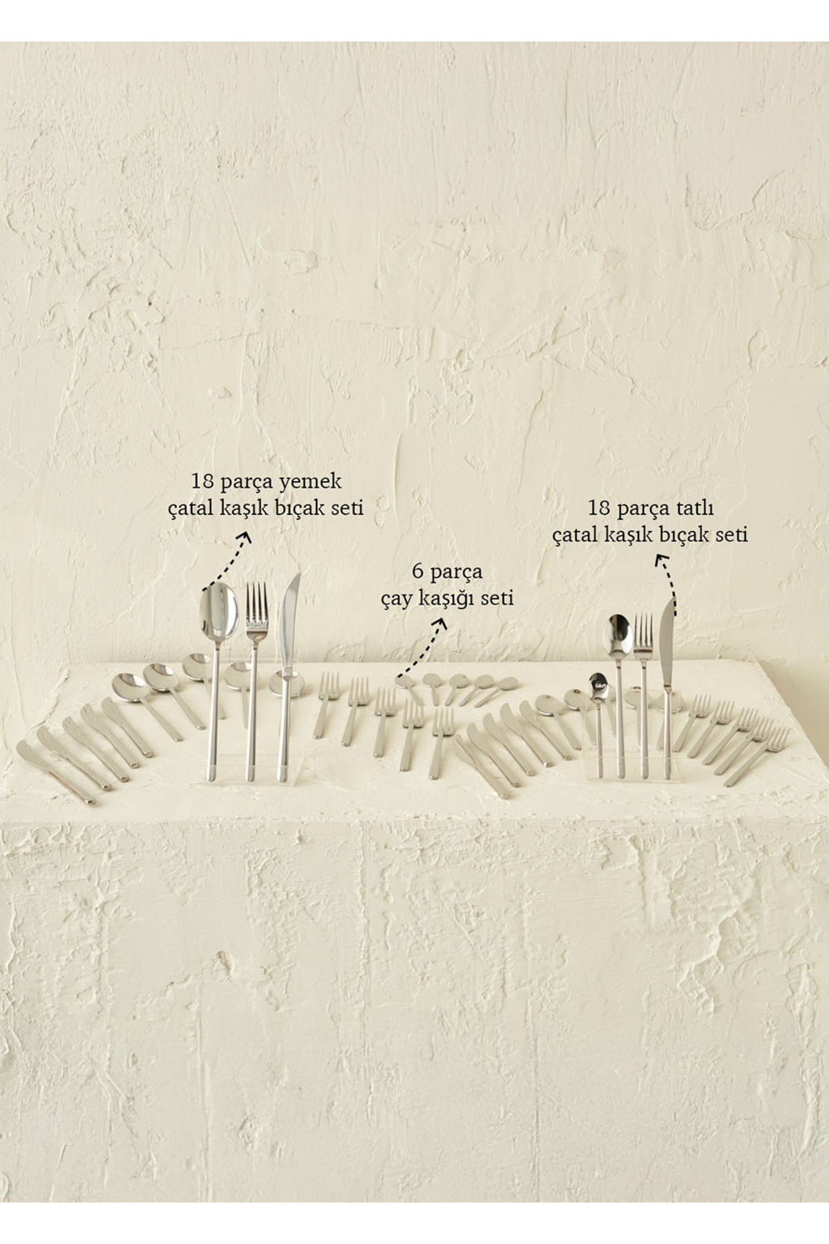 Milano 42-Piece Cutlery Set Silver